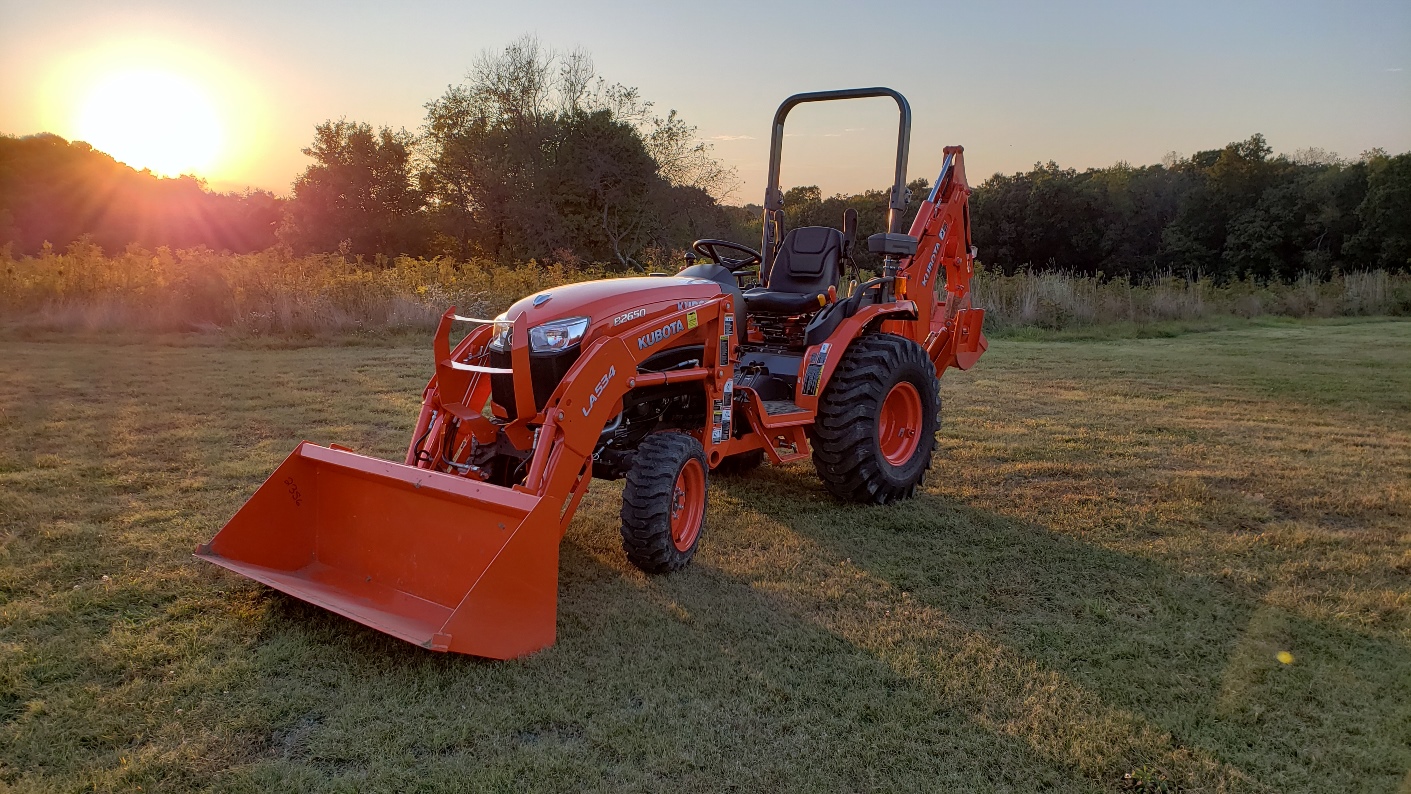 A Kubota B2650 by the sunset, posted by forum member PA452.